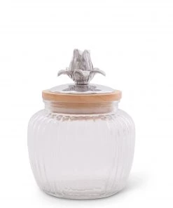 Arthur Court Magnolia Glass Canister Canisters