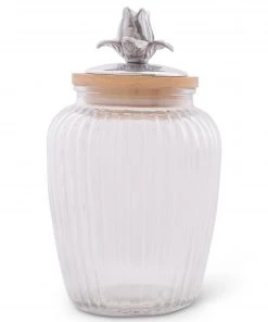 Arthur Court Magnolia Glass Canister Canisters