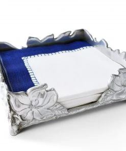 Arthur Court Napkin Holders Magnolia Luncheon Napkin Box