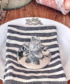 Arthur Court Magnolia Melamine Lunch Plates - Set Of 4