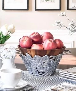 Arthur Court Salad Bowls Magnolia Wood Tall Salad Bowl