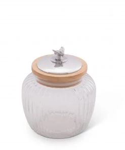 Arthur Court Honey Bee Glass Canister Canisters