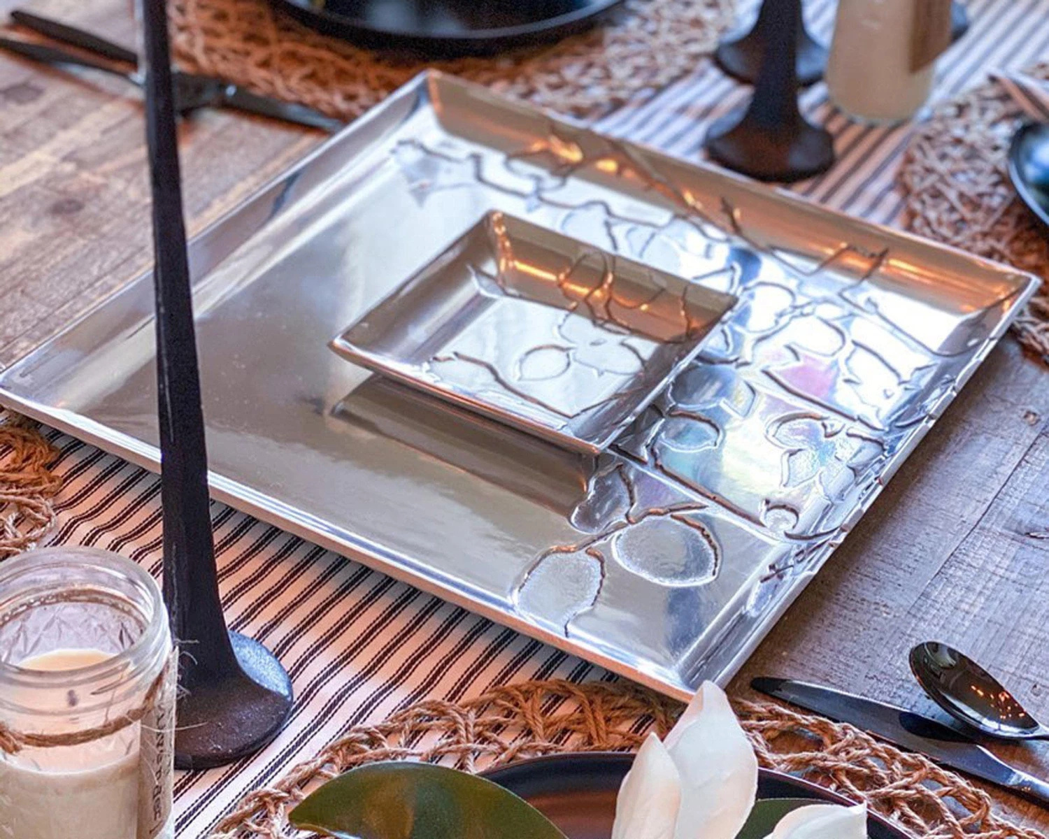 Arthur Court Rose Chip And Dip