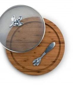Arthur Court Olive 3 Piece Picnic Cheese Board / Spreader