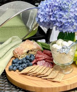 Arthur Court Olive 3 Piece Picnic Cheese Board / Spreader