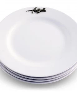 Arthur Court Olive Melamine Lunch Plates - Set Of 4