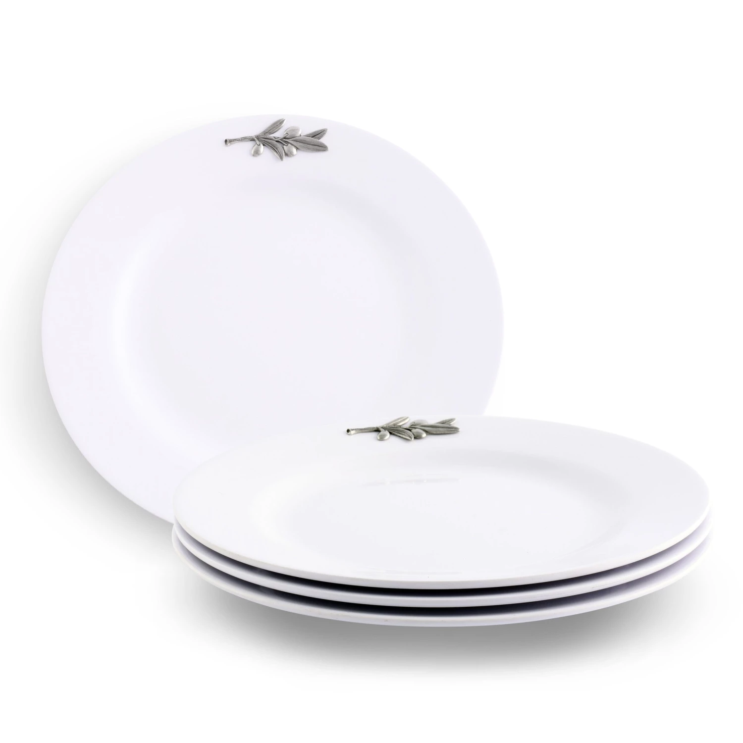 Arthur Court Olive Melamine Lunch Plates - Set Of 4