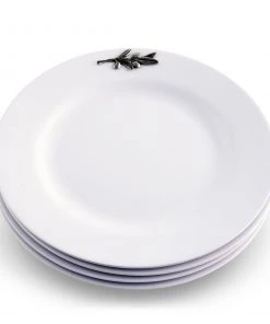 Arthur Court Olive Melamine Lunch Plates - Set Of 4