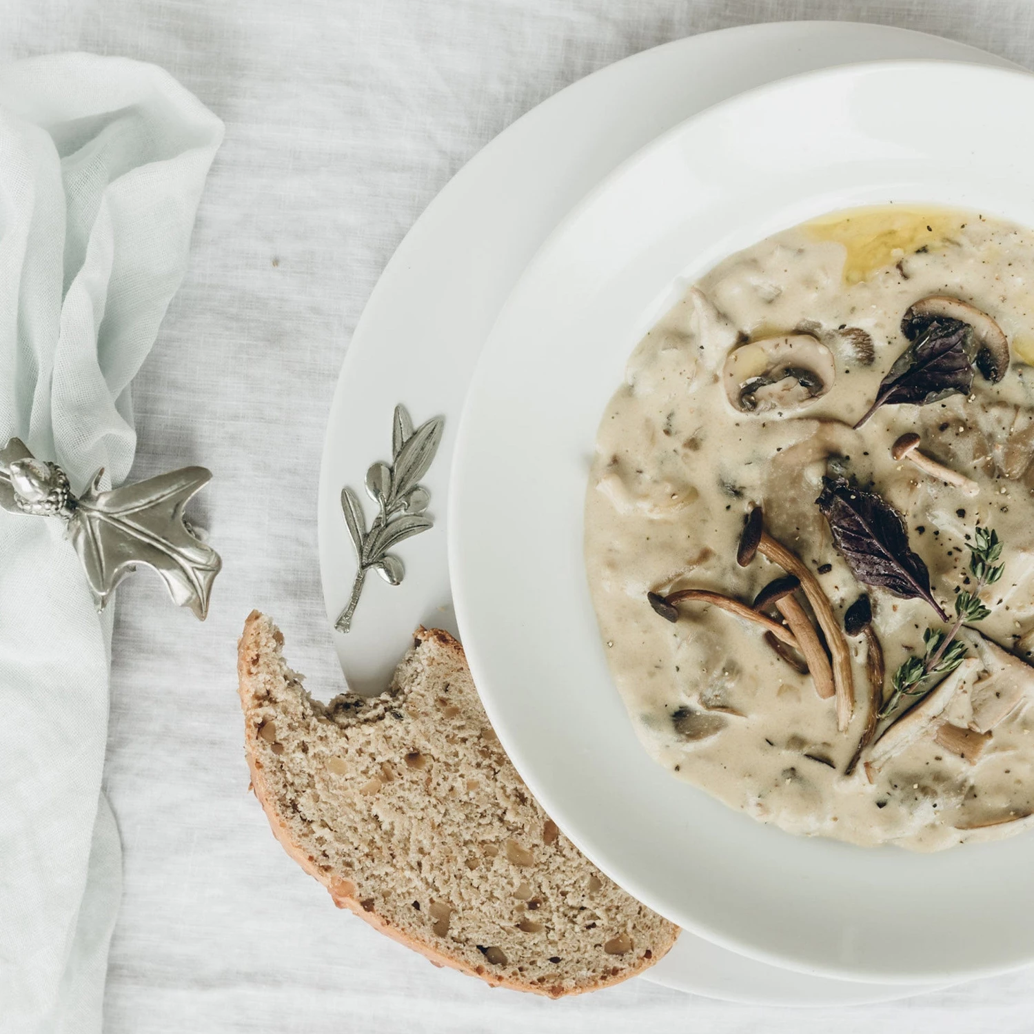 Arthur Court Olive Melamine Lunch Plates - Set Of 4