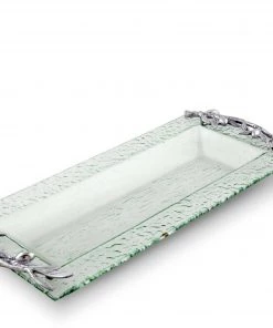 Arthur Court Olive Oblong Glass Serving Tray