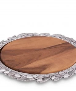 Arthur Court Olive Wood Cheese Set