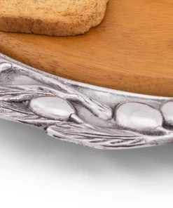 Arthur Court Olive Wood Cheese Set