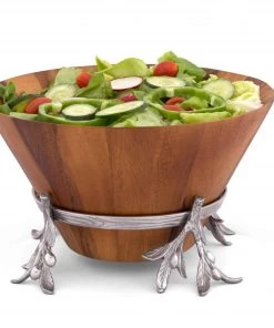 Arthur Court Olive Wood Salad Bowl