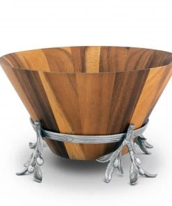 Arthur Court Olive Wood Salad Bowl