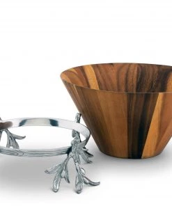 Arthur Court Olive Wood Salad Bowl