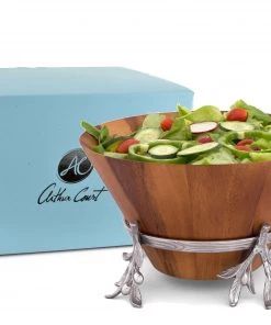 Arthur Court Olive Wood Salad Bowl