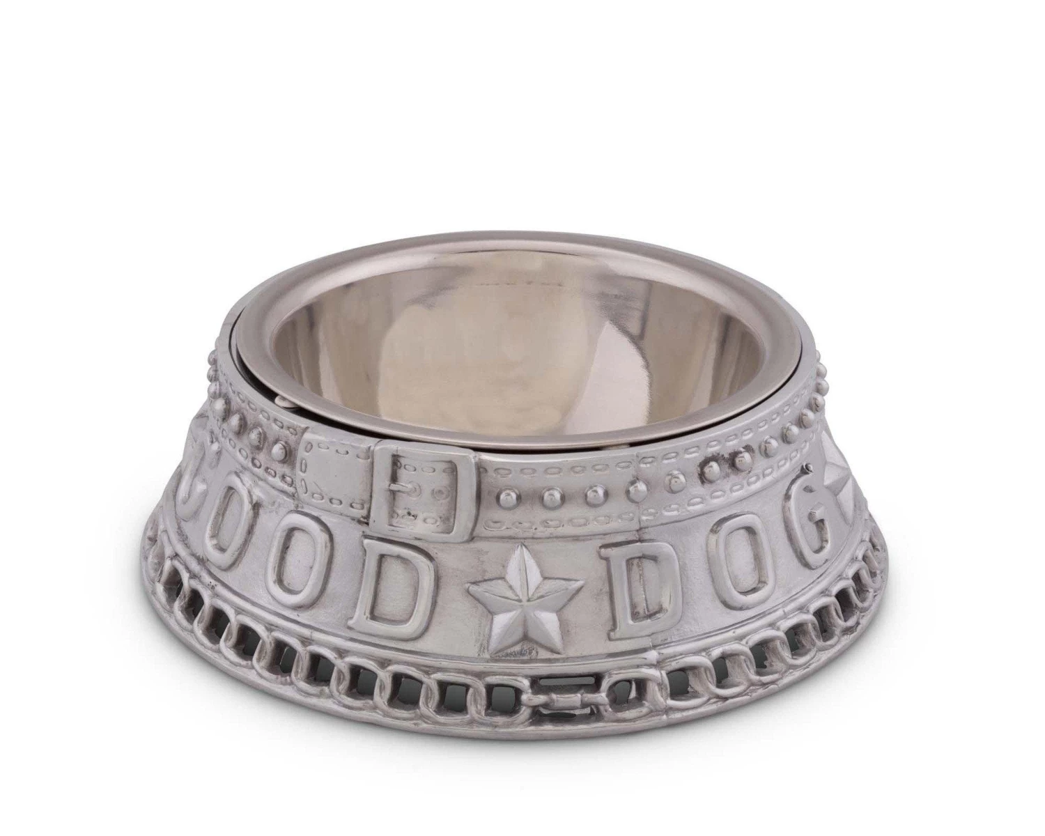 Arthur Court Dog Feeding Bowl Good Dog Crown Pet