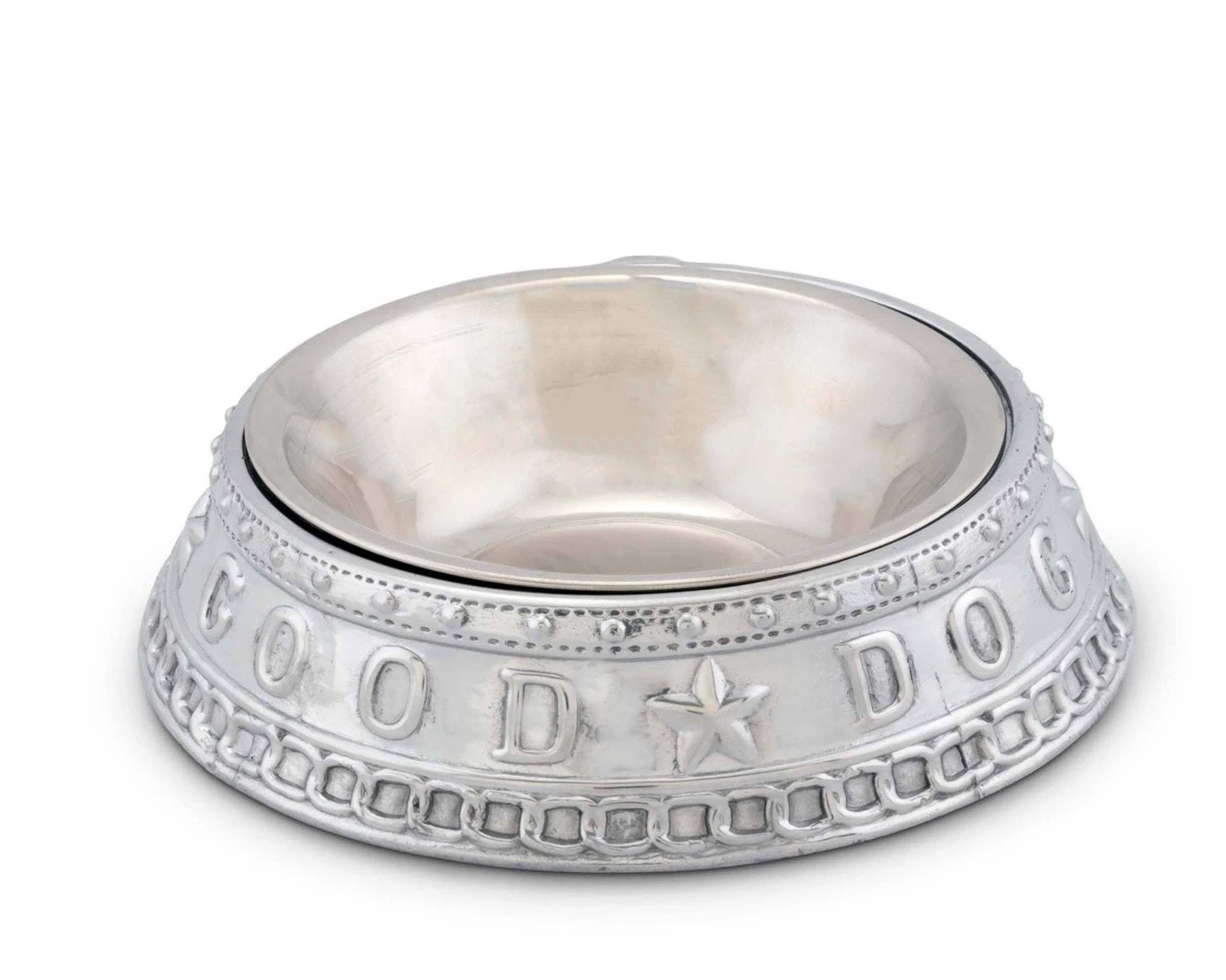 Arthur Court Dog Feeding Bowl Good Dog Crown Pet