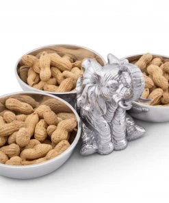 Arthur Court Elephant Three-Bowl Server