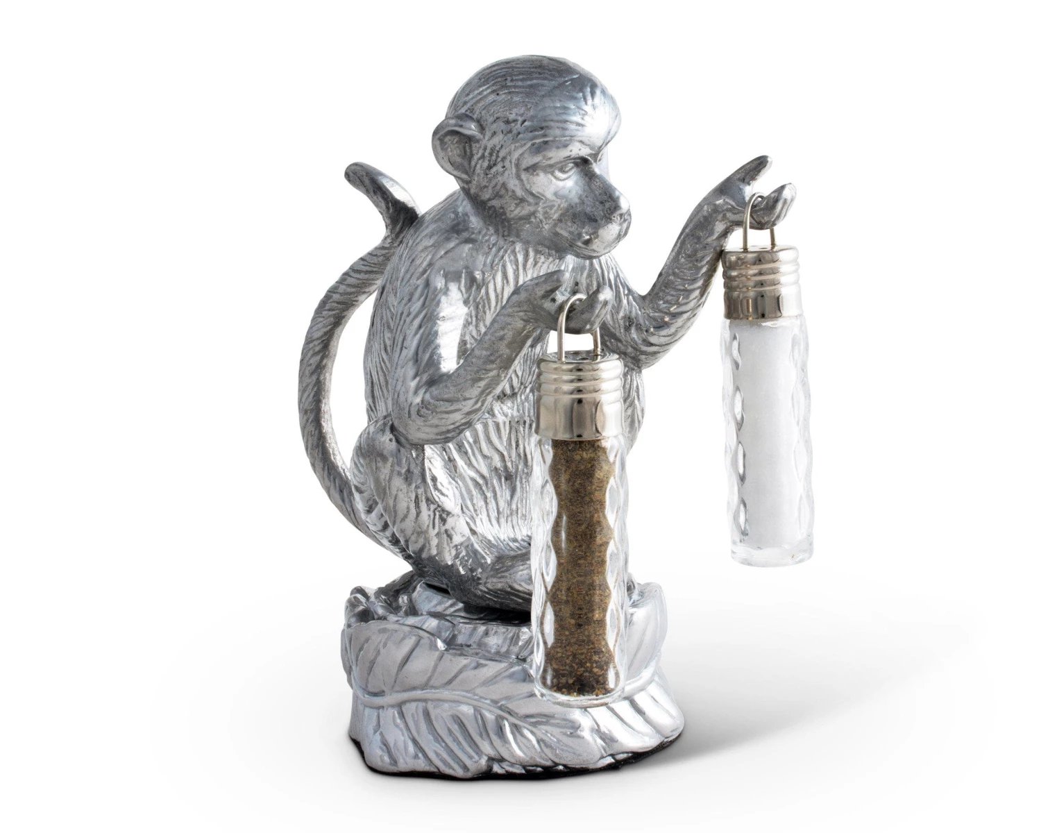Arthur Court Safari Monkey Hanging Salt And Pepper Set
