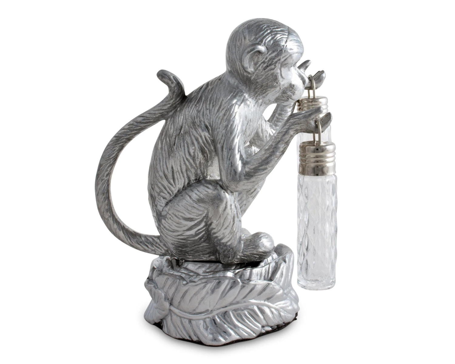 Arthur Court Safari Monkey Hanging Salt And Pepper Set