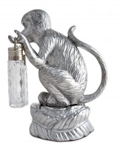 Arthur Court Safari Monkey Hanging Salt And Pepper Set