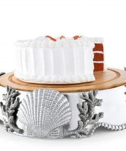 Arthur Court Coastal Wood Cheese Pedestal Cheese Boards & Cheese Sets