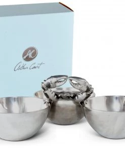 Arthur Court Serving Bowls Crab 3-Bowl Bowl