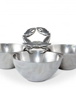 Arthur Court Serving Bowls Crab 3-Bowl Bowl