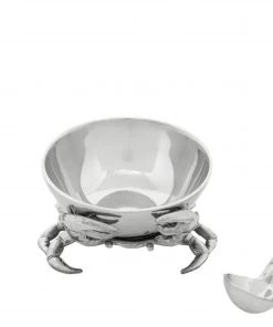 Arthur Court Crab 3-Piece Condiment Set