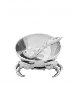 Arthur Court Crab 3-Piece Condiment Set