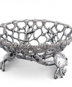 Arthur Court Serving Bowls Crab And Net Fruit Basket