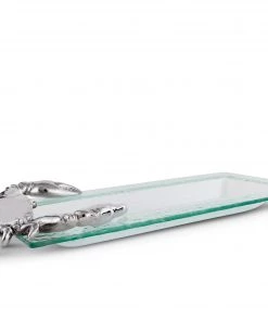 Arthur Court Oblong Trays Crab Glass Oblong Tray