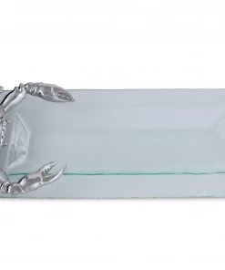 Arthur Court Oblong Trays Crab Glass Oblong Tray