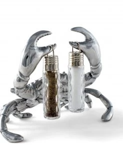 Arthur Court Salt & Pepper Sets Crab Hanging Salt And Pepper Set