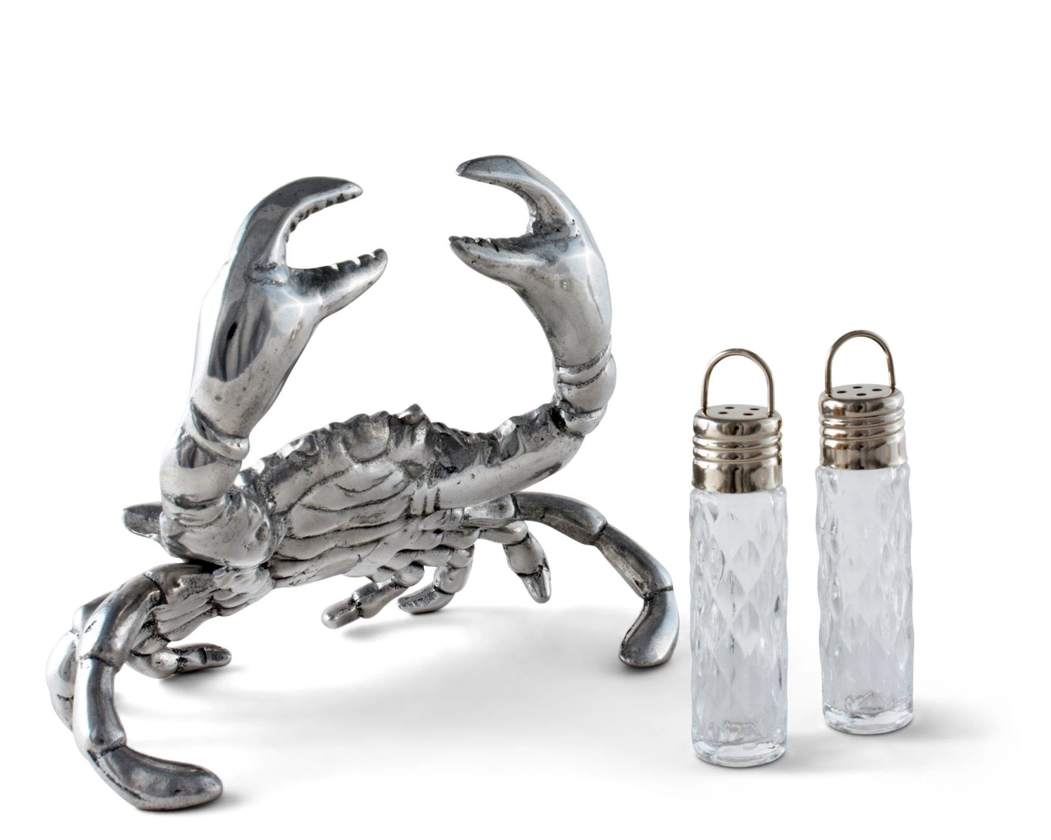 Arthur Court Salt & Pepper Sets Crab Hanging Salt And Pepper Set