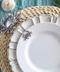 Arthur Court Crab Melamine Lunch Plates - Set Of 4