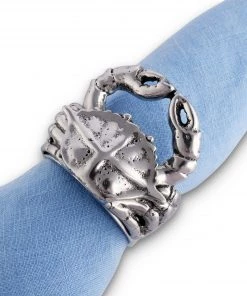 Arthur Court Crab Napkin Rings - Set Of 4