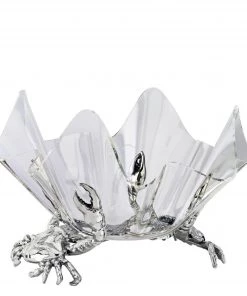 Arthur Court Acrylic Serving Bowls Crab Stand Acrylic Bowl 14