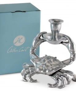 Arthur Court Crab Taper Candle Holders Candlesticks