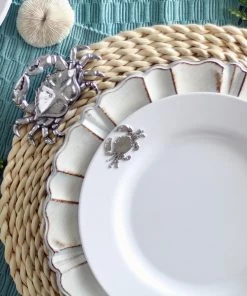 Arthur Court Crab Twisted Seagrass Placemats - Set Of 4 Plates