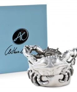 Arthur Court Coasters Crab Wine Caddy And Stopper Set