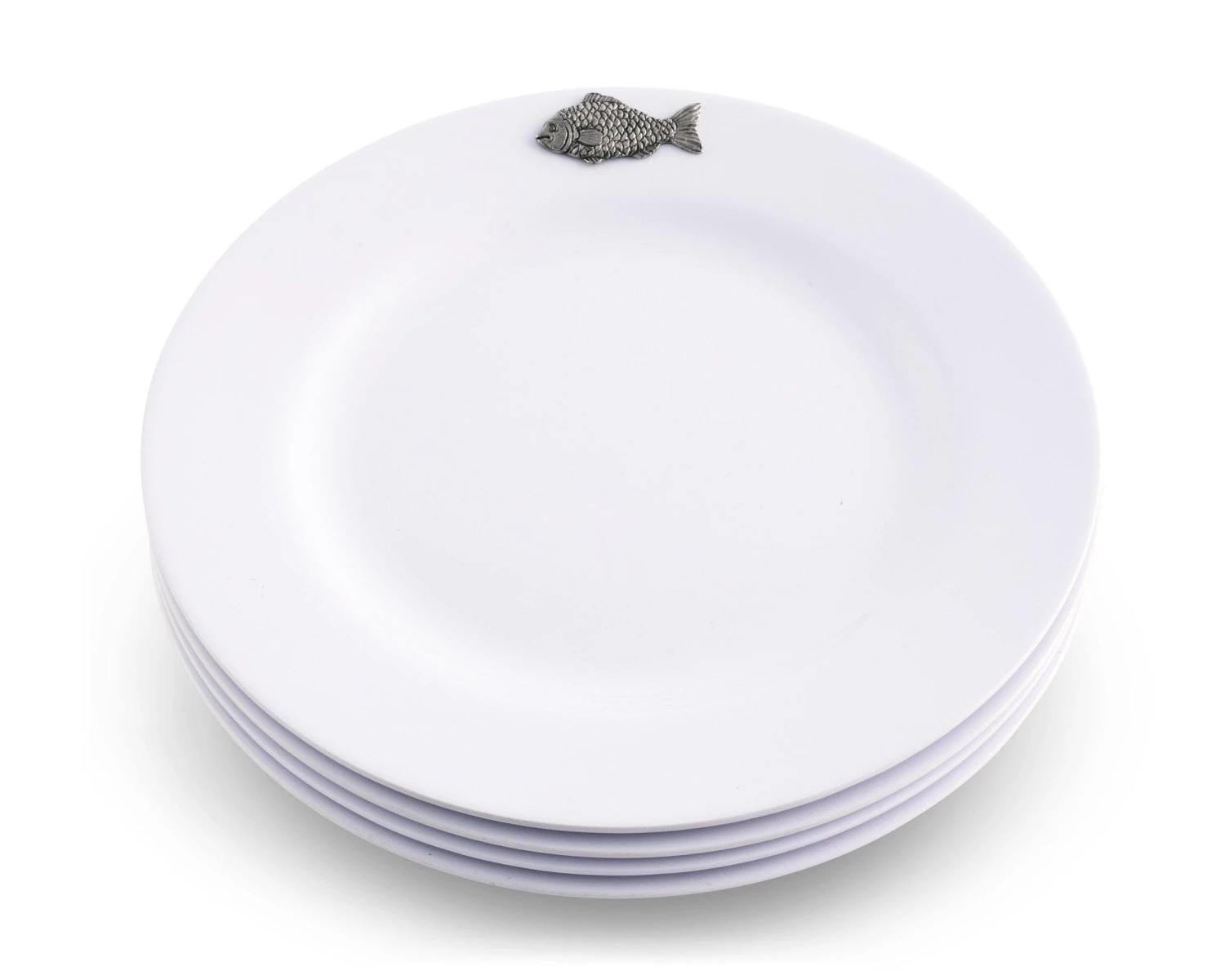 Arthur Court Fish Melamine Lunch Plates - Set Of 4