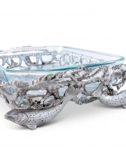 Arthur Court Fish Net Casserole / Pyrex Holder