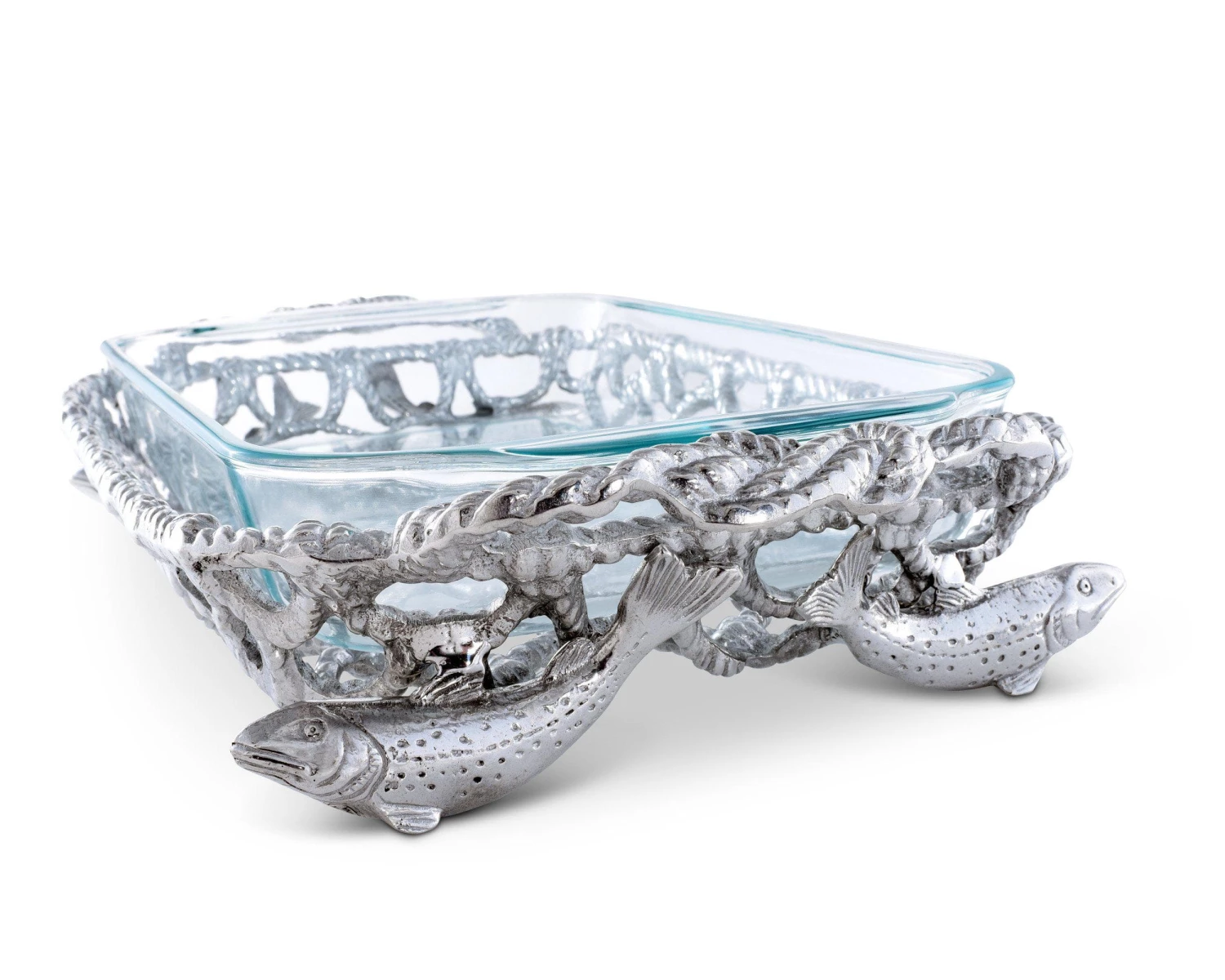 Arthur Court Fish Net Casserole / Pyrex Holder