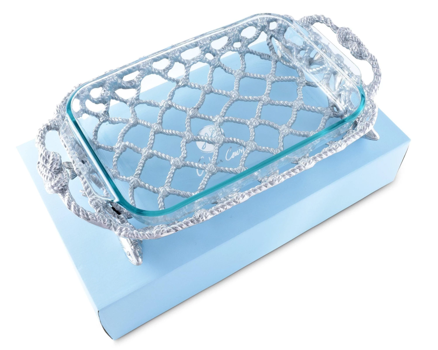 Arthur Court Fish Net Casserole / Pyrex Holder