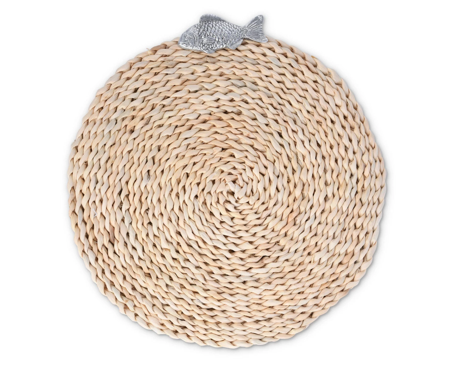 Arthur Court Fish Twisted Seagrass Placemats - Set Of 4 Napkin Rings