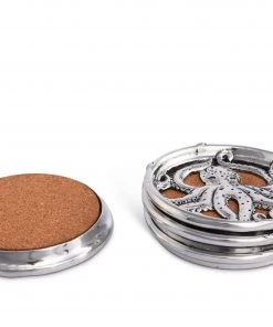 Arthur Court Octopus Drink Coaster Set Of 4