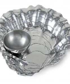 Arthur Court Oyster W/Pearl Chip & Dip