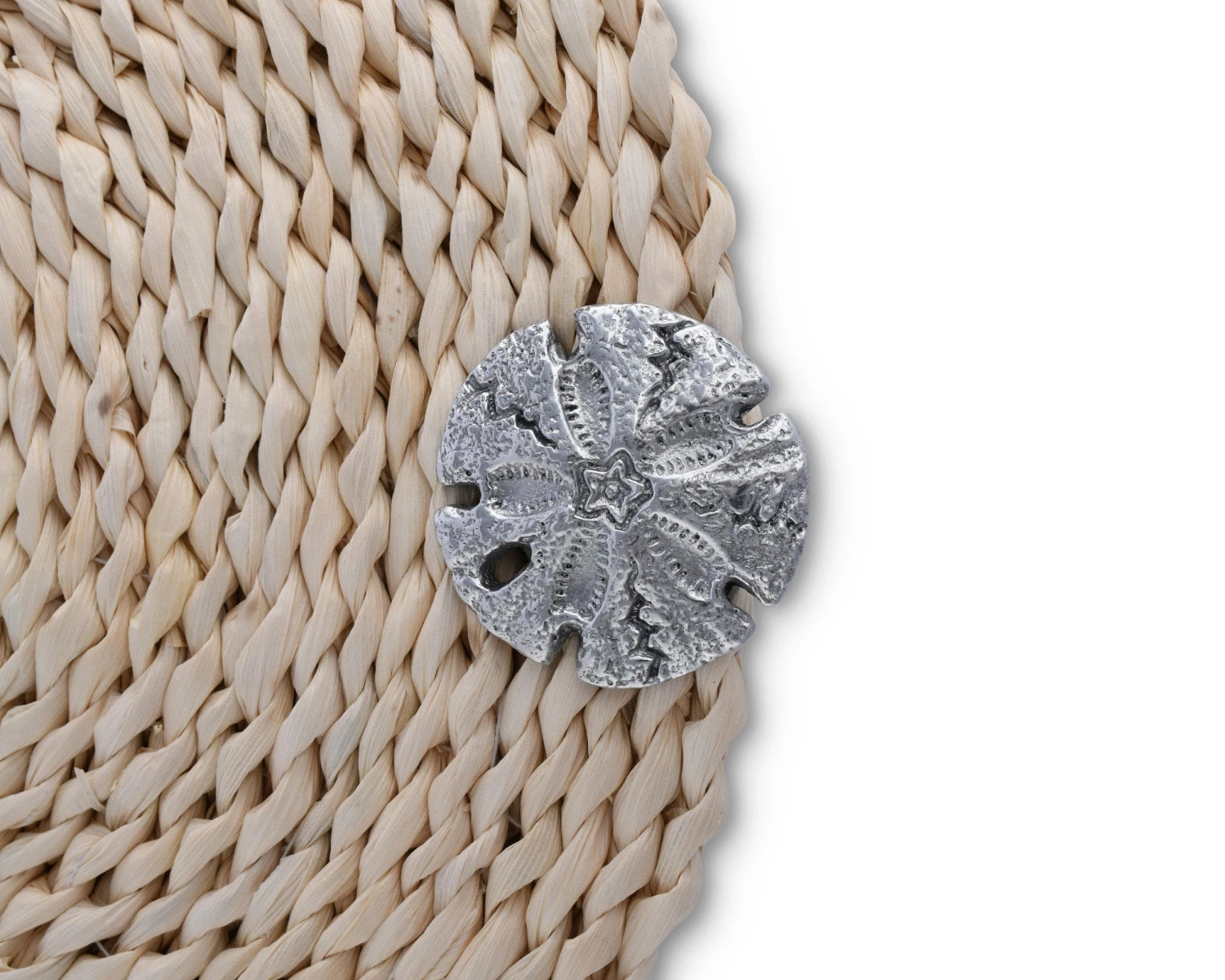 Arthur Court Sand Dollar Twisted Seagrass Placemats - Set Of 4 Plates